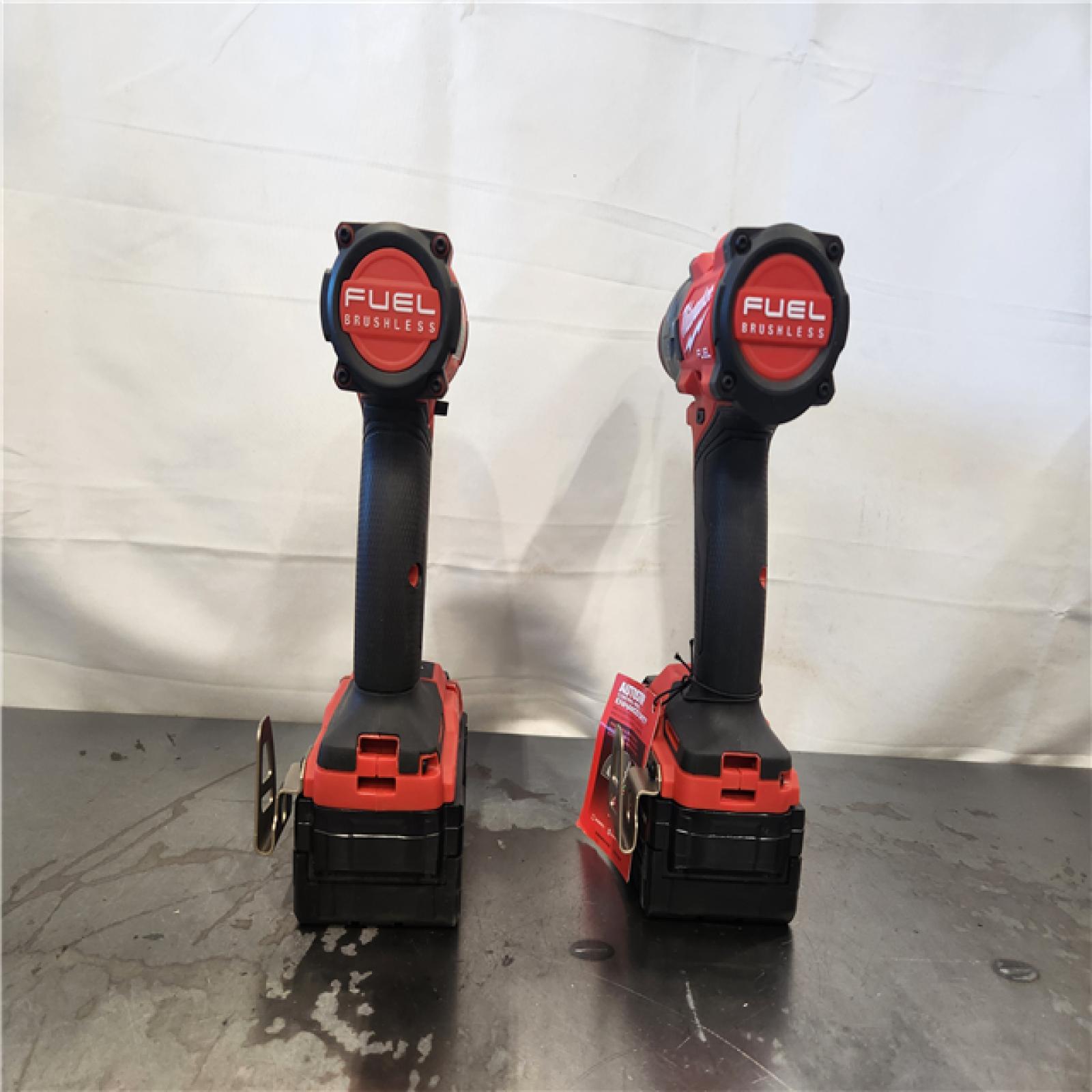 AS-IS- Milwaukee  FUEL 18V Lithium-Ion Brushless Cordless Hammer Drill and Impact Driver Combo Kit