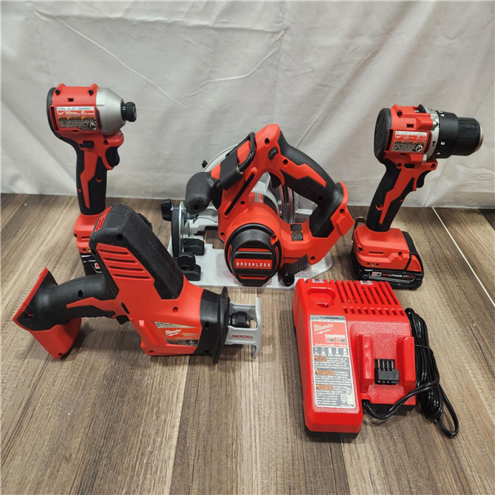 AS-IS- Milwaukee M18 4-Tool Combo Kit