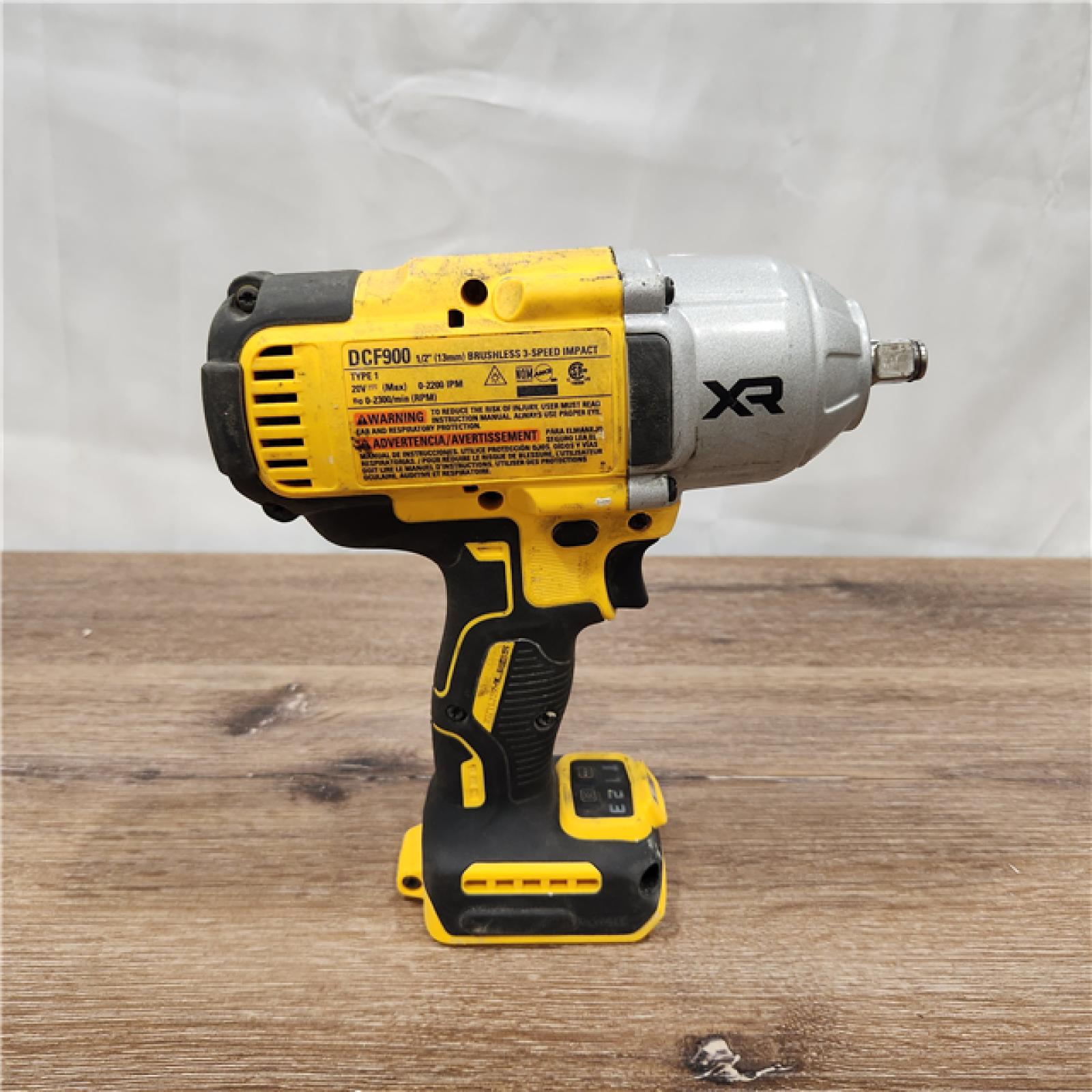 AS-IS DeWalt DCF900H1 20V MAX* XR 1/2 in. High Torque Impact Wrench with Hog Ring Anvil and POWERSTACK 5.0Ah Battery