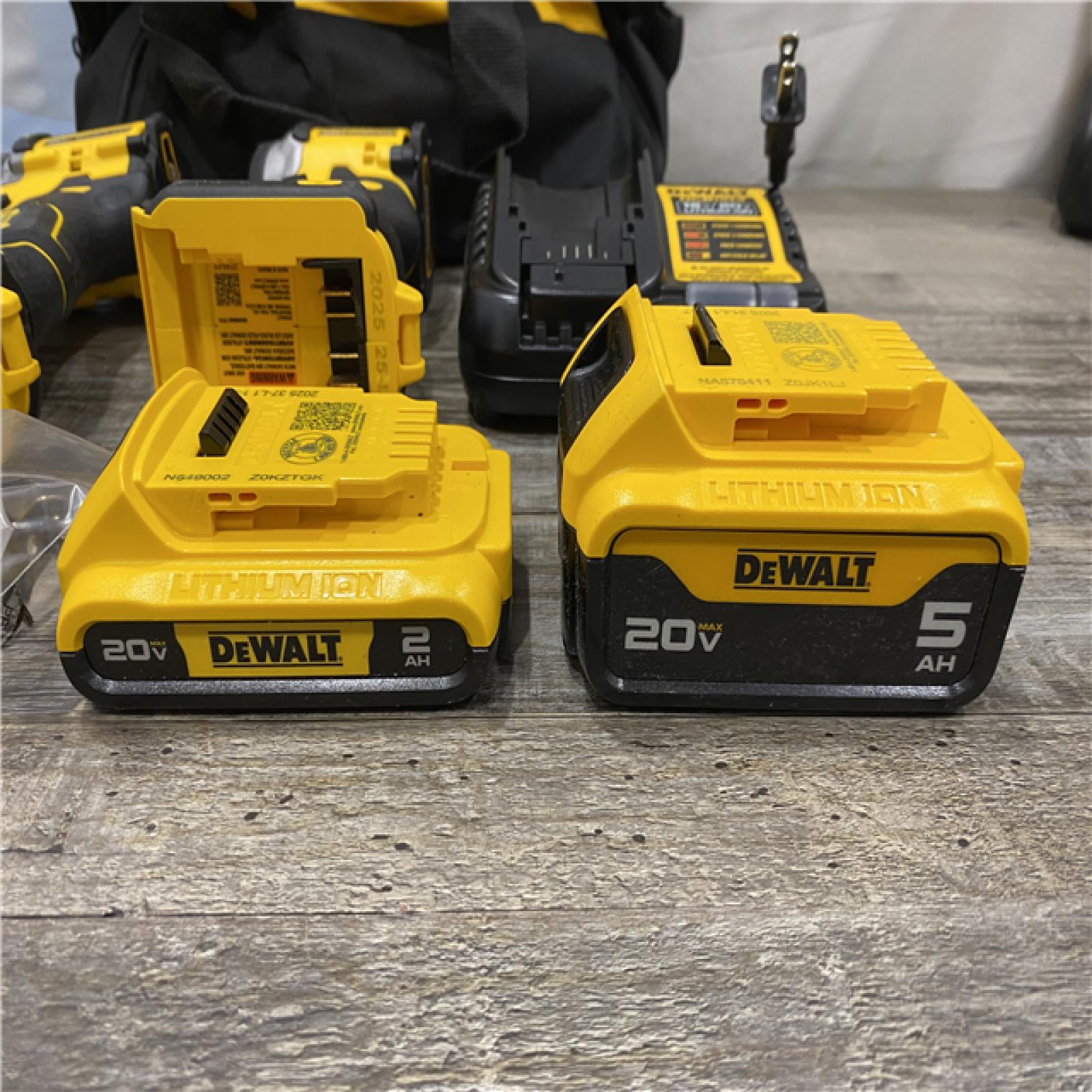 AS-IS DEWALT ATOMIC 20V MAX Lithium-Ion Cordless 2-Tool Combo Kit