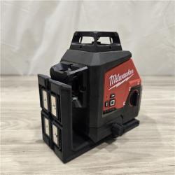 AS-IS Milwaukee-3632-21 M12 Green Beam Laser 360° 3-Plane Kit