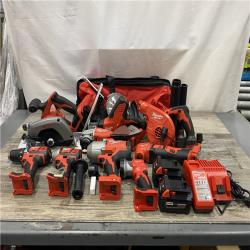 AS-IS Milwaukee 18-Volt Lithium-Ion Cordless (9-Tool) Combo Kit