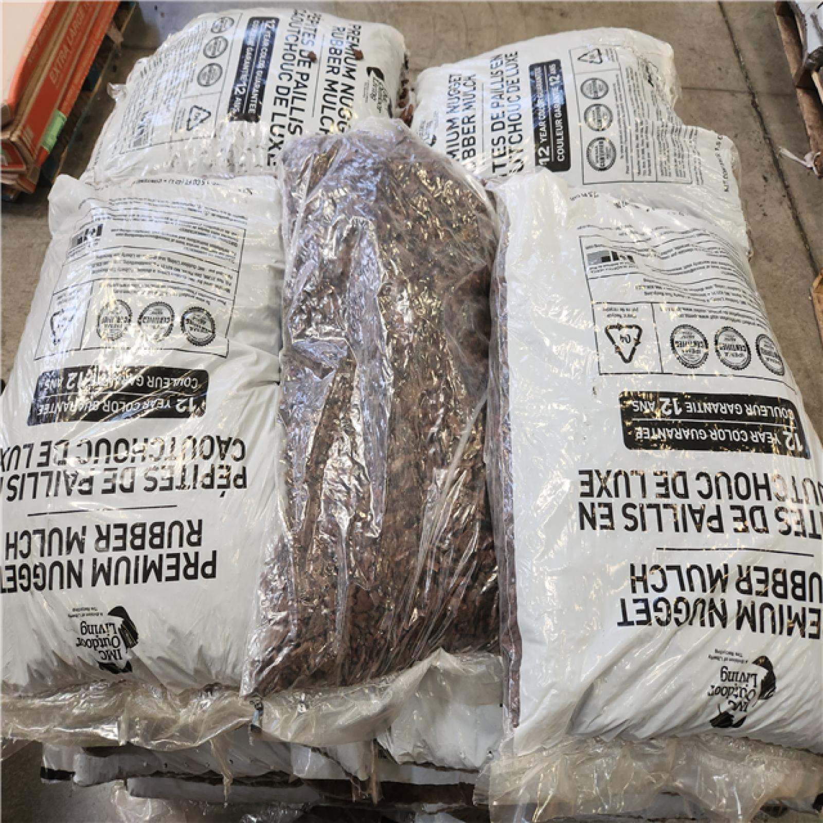 Phoenix AS-IS IMC Outdoor Loving Brown Rubber Playground and Landscape Mulch   35 Bags