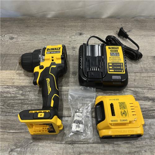 AS-IS DEWALT Atomic 20V Lithium-Ion Cordless Compact 1/2 in. Drill/Driver Kit