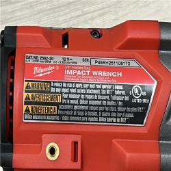 AS-IS Milwaukee FUEL 12V Li-Ion Brushless Cordless Stubby 3/8 in. Impact Wrench Kit