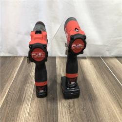 AS-IS Milwaukee FUEL 12-Volt Lithium-Ion Brushless Cordless Hammer Drill and Impact Driver Combo Kit