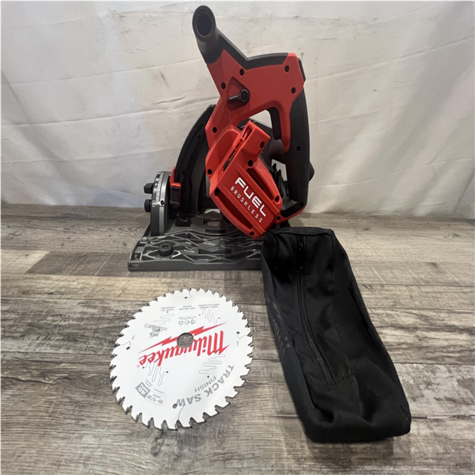 AS-IS Milwaukee FUEL 18V Lithium-Ion Cordless Brushless 6-1/2 in. Plunge Cut Track Saw (Tool-Only)