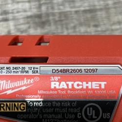 AS-IS Milwaukee 12V Lithium-Ion Cordless 3/8 in. Ratchet (Tool-Only)