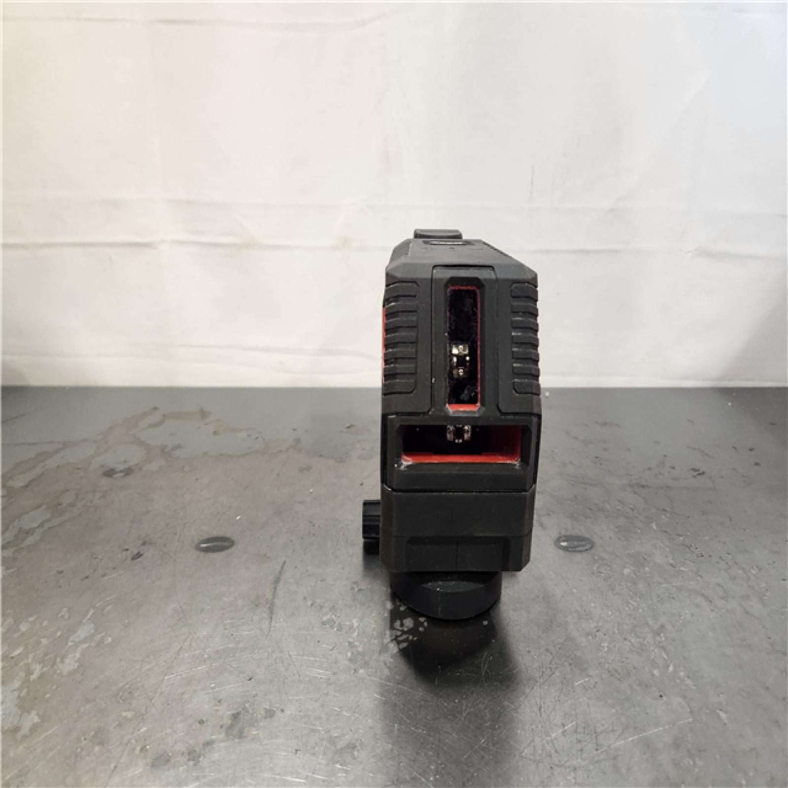 AS-IS- Milwaukee 100 ft. REDLITHIUM Lithium-Ion USB Green Rechargeable Cross Line Laser Level with Charger