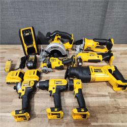 HOUSTON LOCATION - AS-IS DEWALT 20V MAX Cordless 9 Tool Combo Kit
