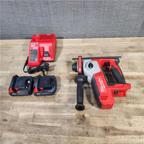 HOUSTON LOCATION - AS-IS M18 18-Volt Lithium-Ion Cordless 5/8 in. SDS-Plus Rotary Hammer W/ (2) BATTERY & CHARGER
