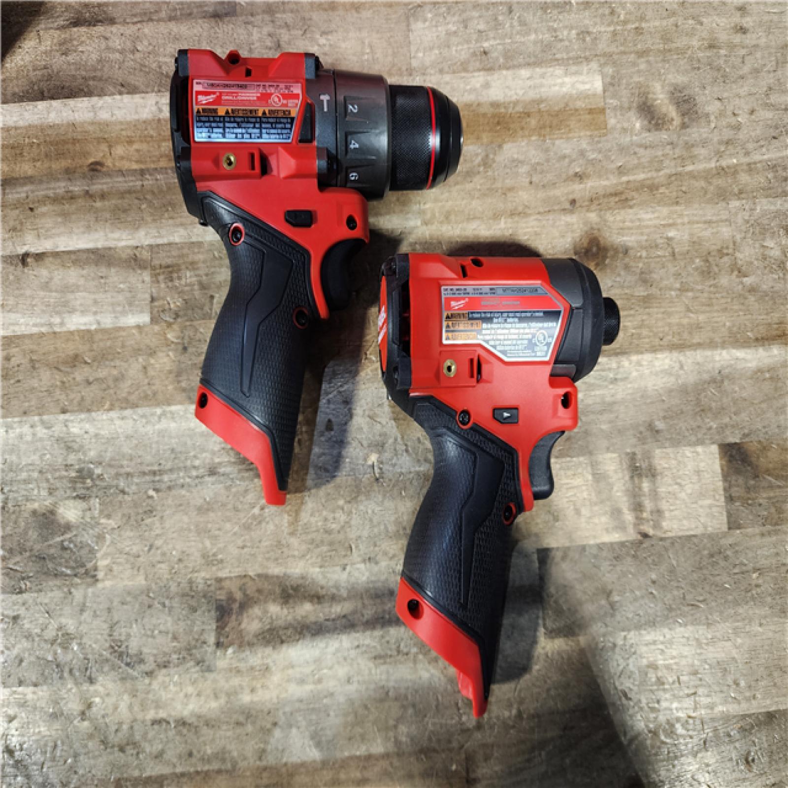 HOUSTON LOCATION - AS-IS Milwaukee FUEL 12-Volt Lithium-Ion Brushless Cordless Hammer Drill and Impact Driver Combo Kit