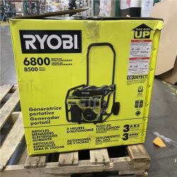 Dallas Location - As-Is RYOBI 6800-Watt Gasoline Powered Portable Generator
