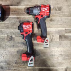 HOUSTON LOCATION - AS-IS (APPEARS LIKE NEW) MILWAUKEE FUEL 18V Lithium-Ion Brushless Cordless Hammer Drill and Impact Driver Combo Kit (2-Tool) with 2 Batteries