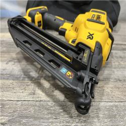 AS-IS DEWALT 20V MAX XR 16-Gauge Electric Cordless Angled Finishing Nailer Kit