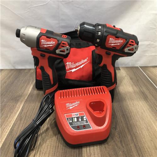 AS-IS Milwaukee 12V Lithium-Ion Cordless Drill Driver/Impact Driver Combo Kit