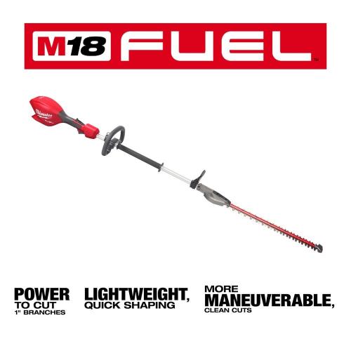 AS-IS Milwaukee FUEL 18V 20 in. Brushless Cordless Battery Powered Short Pole Hedge Trimmer (Tool-Only)