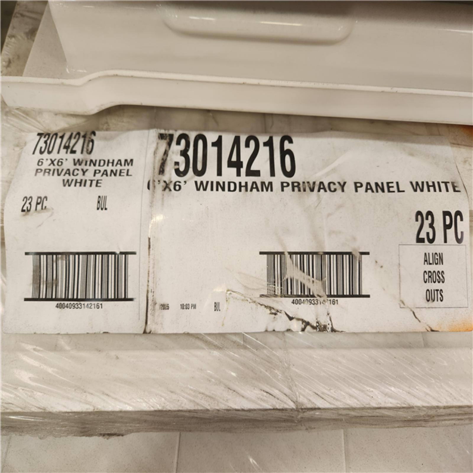 Phoenix Veranda 6 ft. H x 6 ft. W White Windham Vinyl Fence Panel Pallet (23-Pieces) with Shower Wall