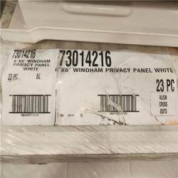 Phoenix Veranda 6 ft. H x 6 ft. W White Windham Vinyl Fence Panel Pallet (23-Pieces) with Shower Wall