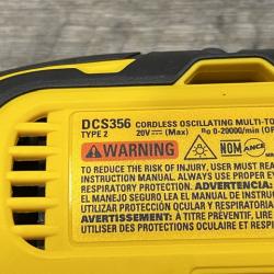 AS-IS DEWALT 20V MAX XR Cordless Brushless 3-Speed Oscillating Multi Tool Kit