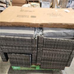 Phoenix AS-IS ZZW Patio Furniture Set Grey /Light Grey