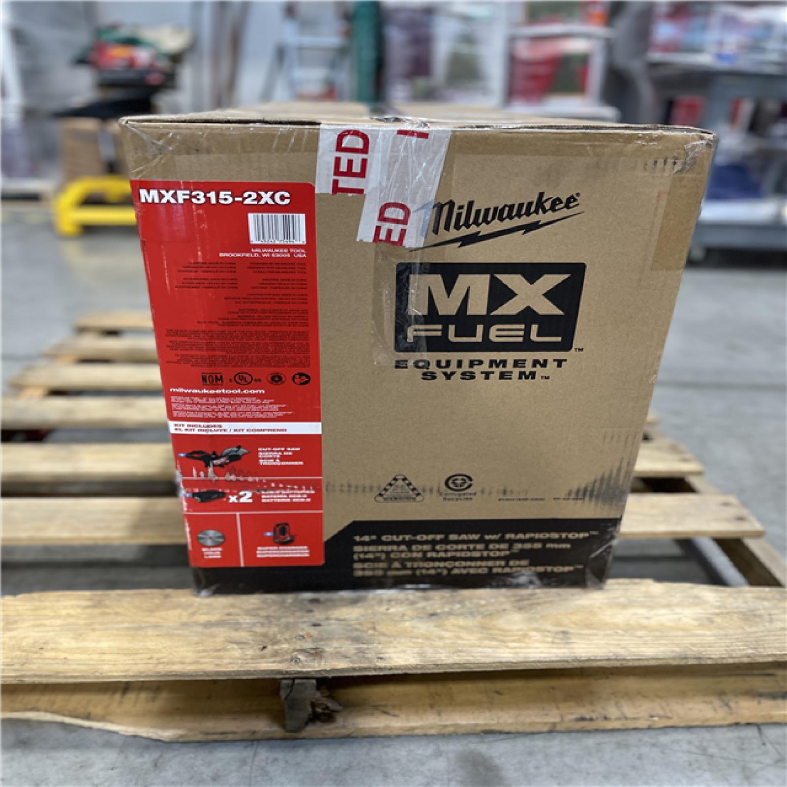 DALLAS LOCATION - Milwaukee MX FUEL Lithium-Ion 14 in. Cut Off Saw Kit with RAPIDSTOP Brake w/ (2) FORGE XC8.0 Batteries & (1) MX FUEL Super Charger