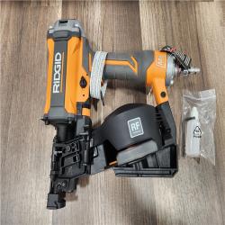 AS-IS - RIDGID Pneumatic 15 Deg. 1-3/4 in. Coil Roofing Nailer