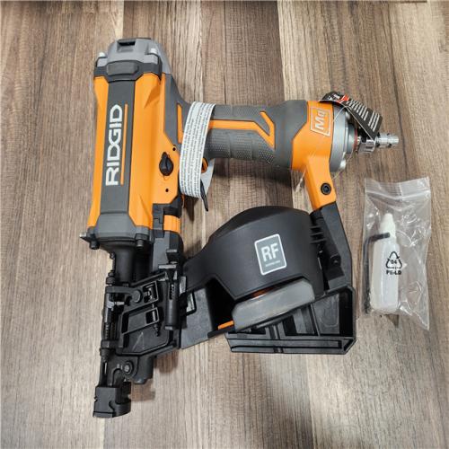 AS-IS - RIDGID Pneumatic 15 Deg. 1-3/4 in. Coil Roofing Nailer