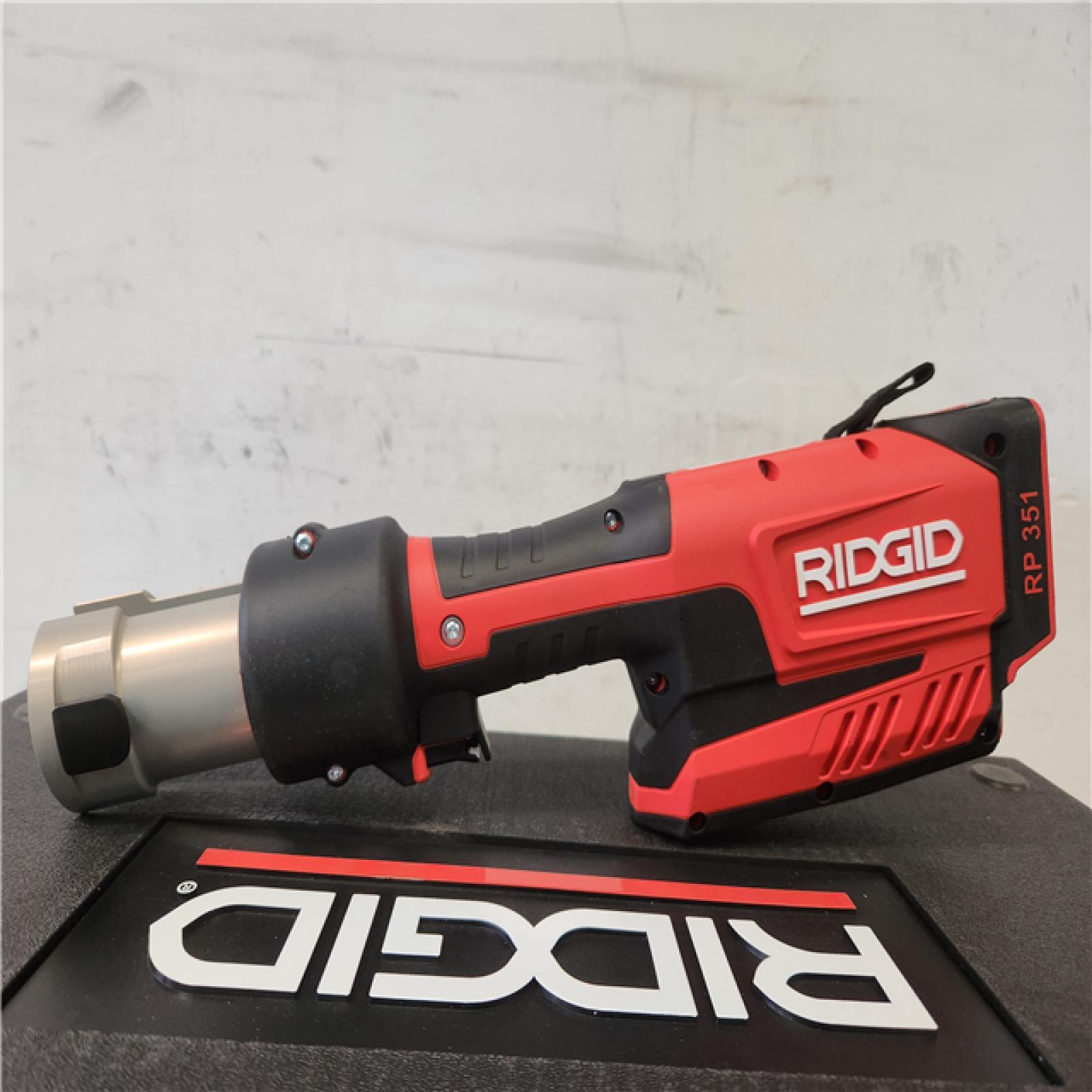 Phoenix NEW RIDGID RP 351 ProPress Inline Standard Press Tool Kit (Includes Case + 2  18V Lio-Ion Batteries + Charger + 6 Press Tool Jaws