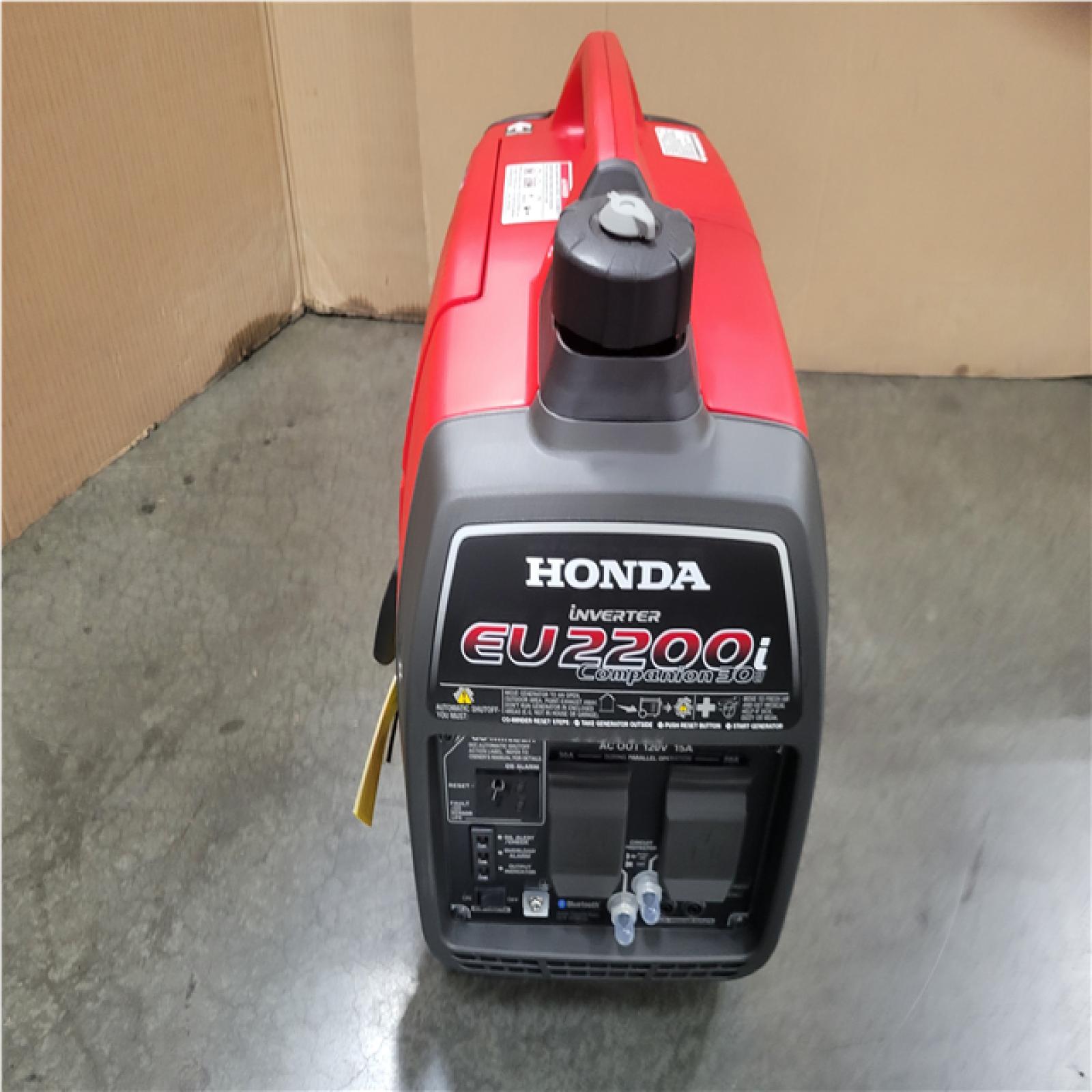 CALIFORNIA AS-IS Honda 2200-Watt Remote Stop/Recoil Start Bluetooth Super Quiet Gasoline Powered Inverter Generator with Advanced CO Shutdown