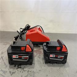 AS-IS- Milwaukee M18 18-Volt Lithium-Ion XC Starter Kit with Two 5.0Ah Batteries and Charger