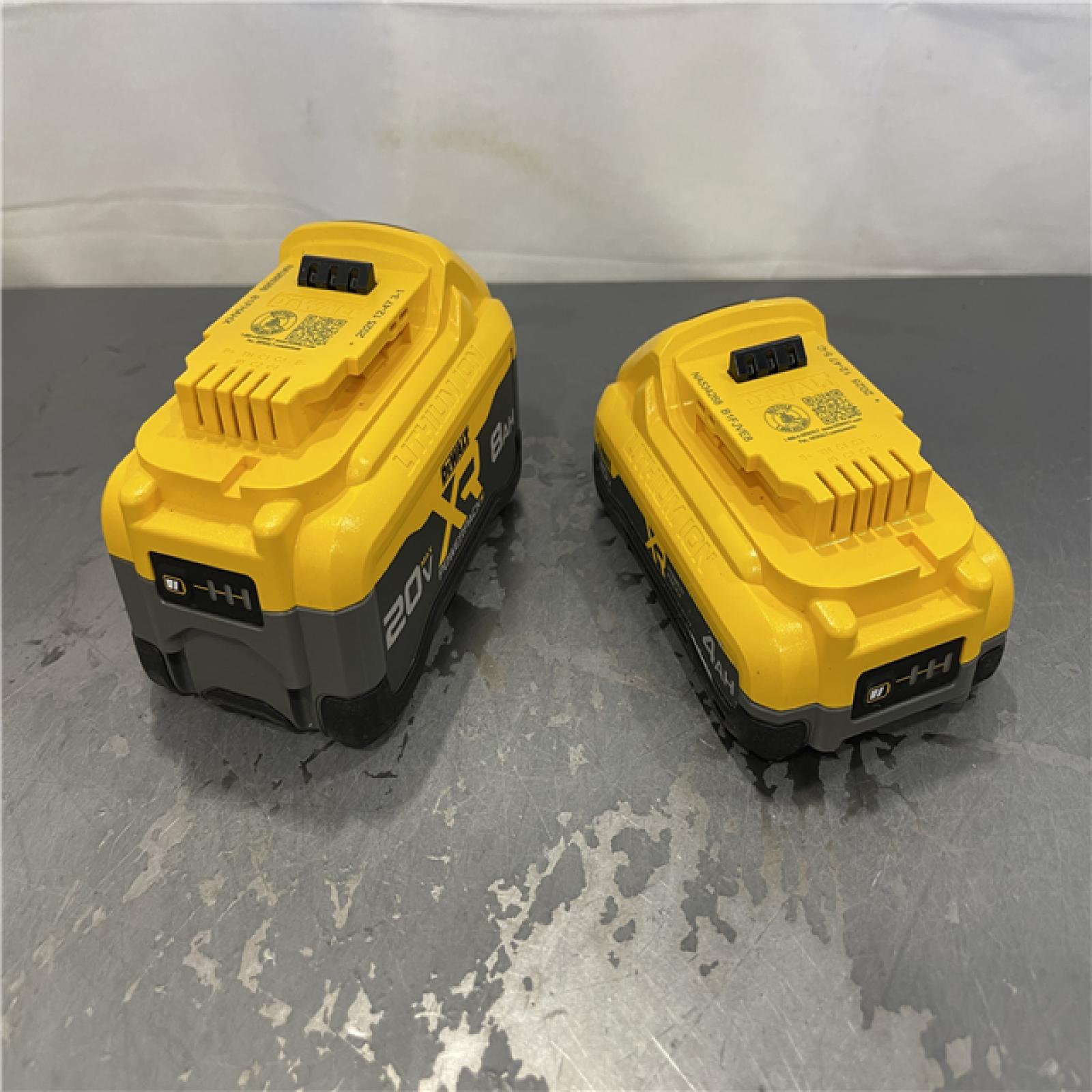 AS-IS - DeWalt 20V XR Lithium-Ion Starter Pack with 8.0 Ah and 4.0 Ah Battery Packs and Charger