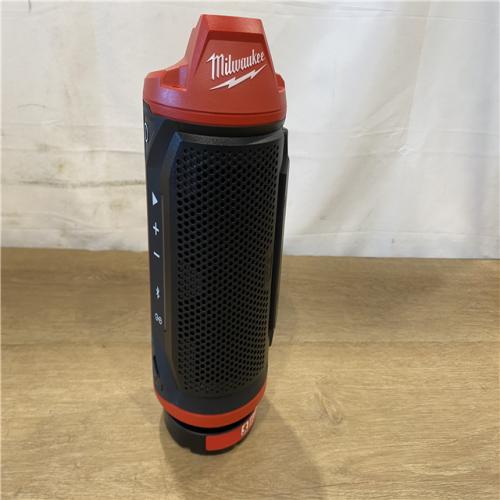 AS-IS Milwaukee 12-Volt Lithium-Ion Cordless Bluetooth Jobsite Speaker with PACKOUT Compatibility