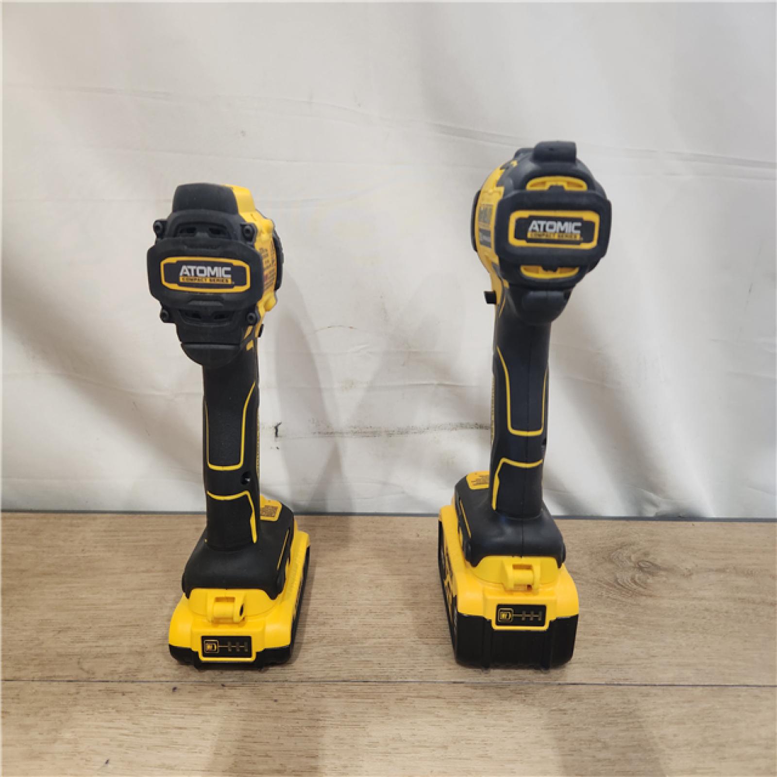 AS-IS- DEWALT ATOMIC 20-Volt MAX Lithium-Ion Cordless Combo (2-Tool) Kit