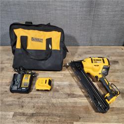 HOUSTON LOCATION - AS-IS DeWalt 15 GA ANGLED FINISH NAILER KIT W/ BATTERY & CHARGER