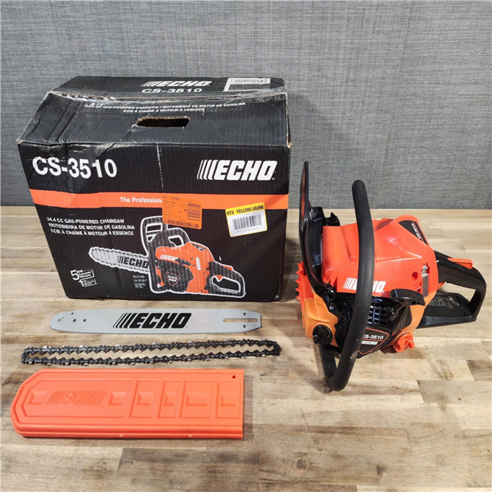 HOUSTON LOCATION - AS-IS Echo-CS-3510-16AA Professional Gas Rear Handle Chain Saw with 16in. Bar 34.4cc