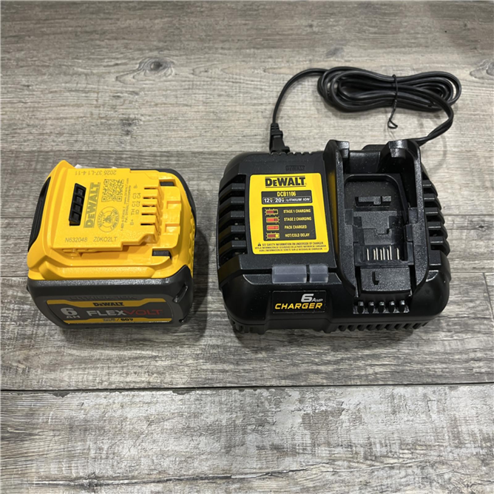 AS-IS DEWALT FLEXVOLT 20V/60V MAX Lithium-Ion 6.0Ah Battery Pack Kit