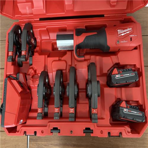 California AS-IS Milwaukee Forcelogic M18 Press Tool Kit  Includes (2) Batteries  Charger and Hard Case; Appears in Like New Condition
