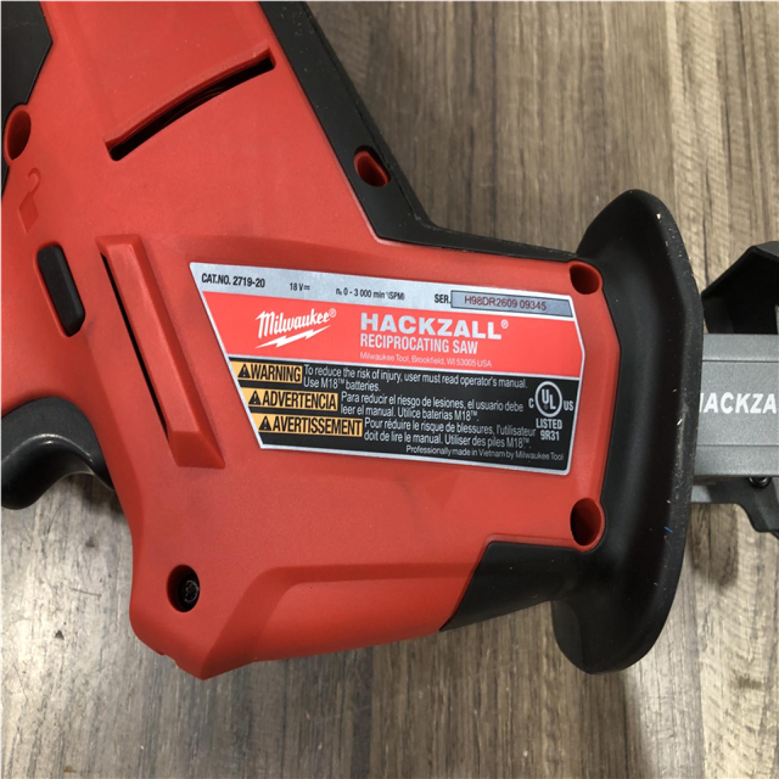 AS-IS Milwaukee FUEL 18V Lithium-Ion Brushless Cordless HACKZALL Reciprocating Saw (Tool-Only)