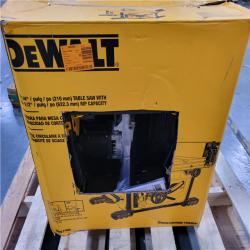 CALIFORNIA AS-IS DEWALT 8-1/4 /PULG/PO (210mm) TABLE SAW WITH 24-1/2 /PULG/PO (622.3mm) RIP CAPACITY