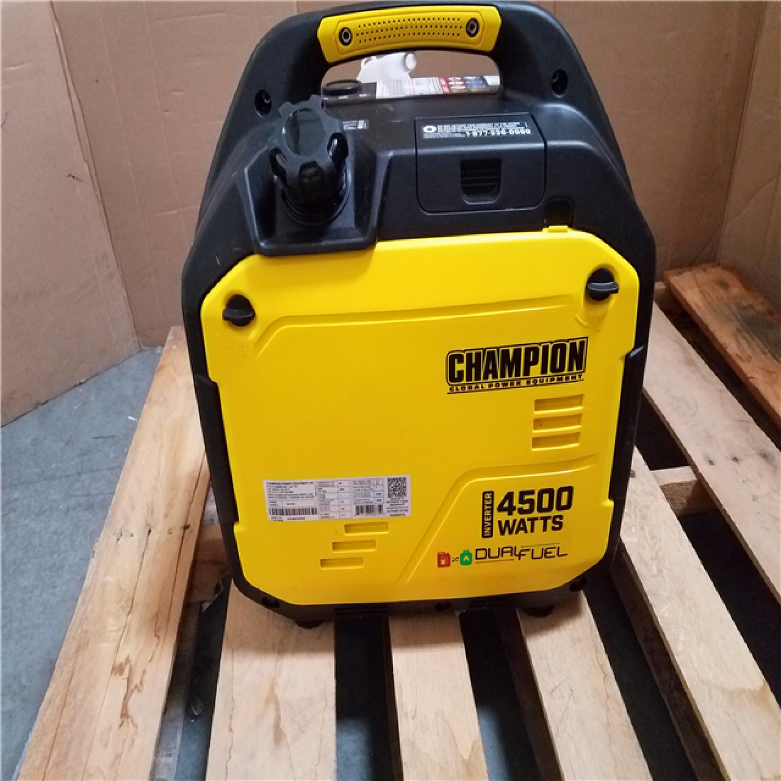 CALIFORNIA AS-IS CHAMPION DUAL FUEL PORTABLE GENERATOR