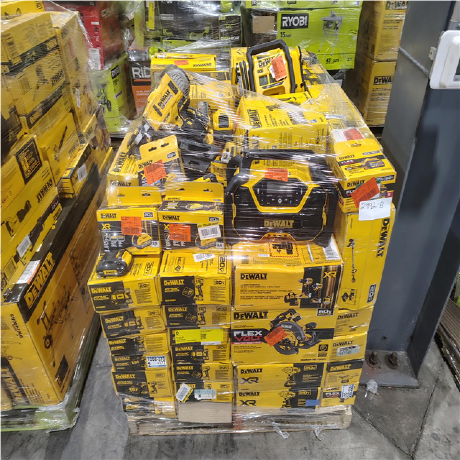 Pittston Location As-Is Power Tools Partial Truckload (14 Pallets) 2992-B