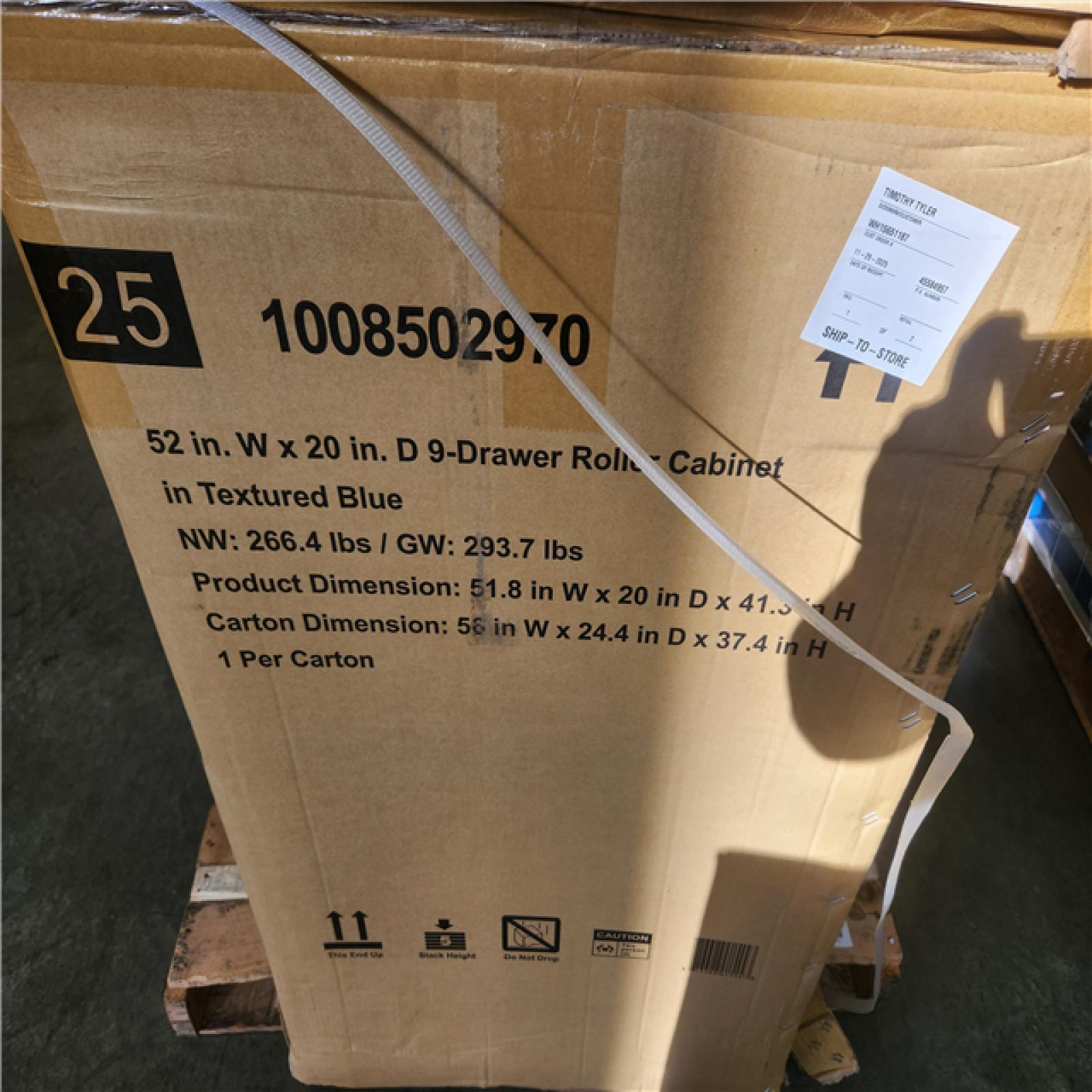 Phoenix NEW Husky Heavy-Duty 52 in. W 15-Drawer Matte Blue Steel Rolling Tool Chest Combo