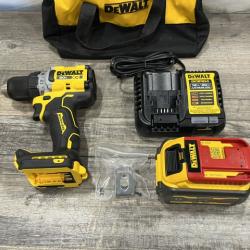 AS-IS DEWALT 20V MAX XR Lithium-Ion Brushless Cordless 1/2 in. Drill/Driver Kit