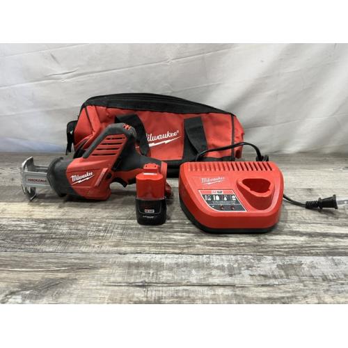 AS-IS Milwaukee 12V Lithium-Ion HACKZALL Cordless Reciprocating Saw Kit