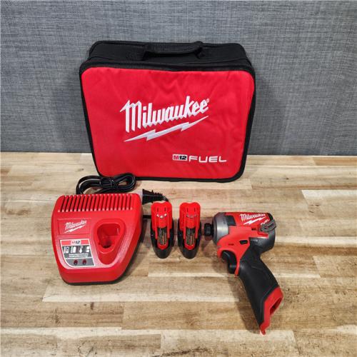HOUSTON LOCATION - AS - IS Milwaukee FUEL SURGE 12V Lithium-Ion Brushless Cordless 1/4 in. Hex Impact Driver Compact Kit