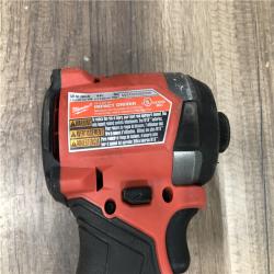 AS-IS Milwaukee  FUEL 18V Lithium-Ion Brushless Cordless 1/4 in. Hex Impact Driver (Tool-Only)