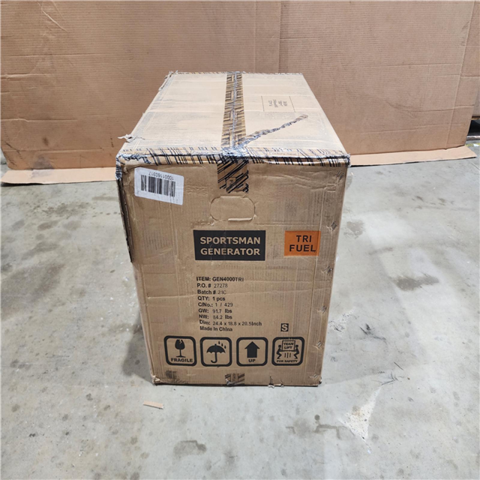 HOUSTON LOCATION - AS - IS SPORTSMAN GENERATOR (BRAND NEW)