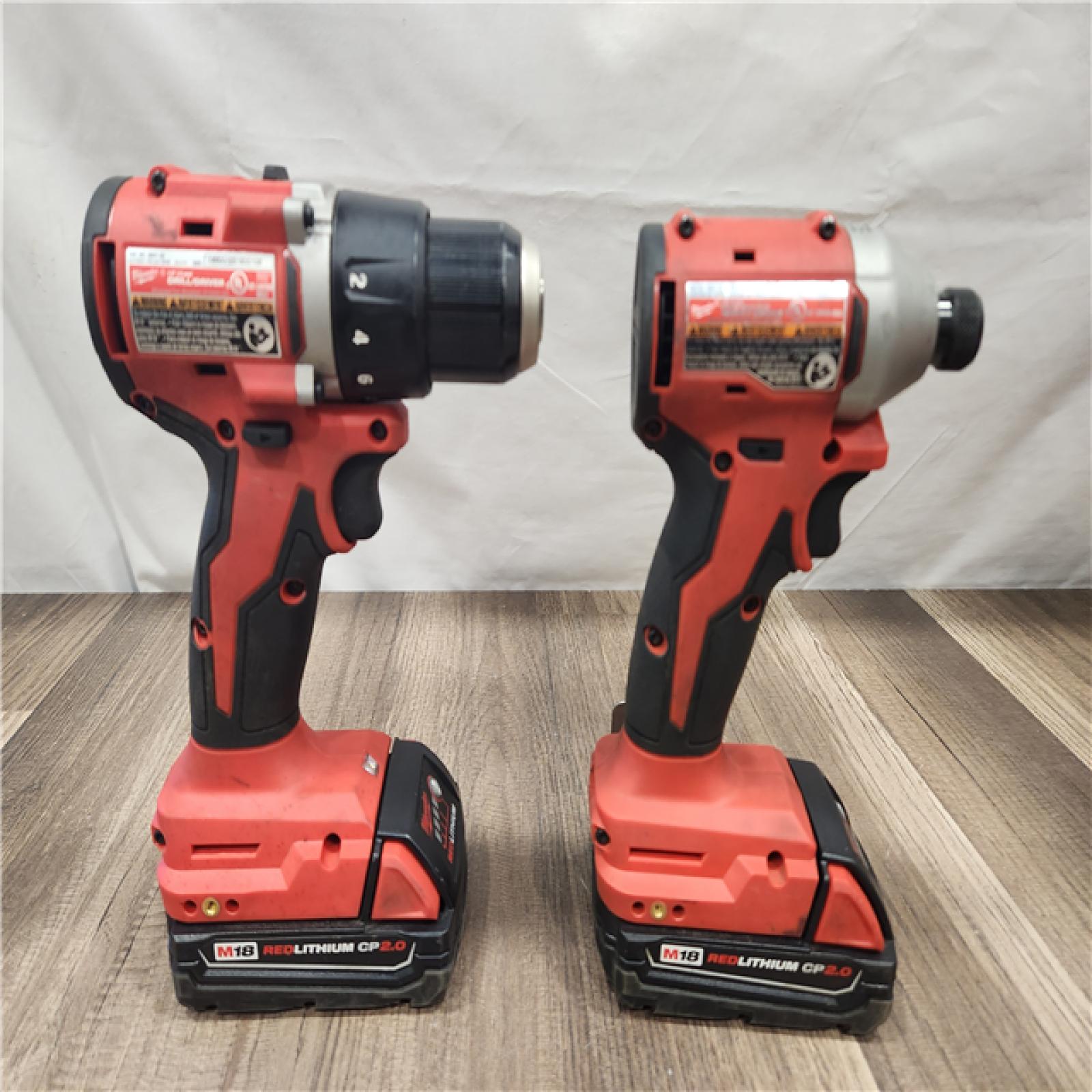 AS-IS- Milwaukee M18 Compact Brushless 2-Tool Combo Kit