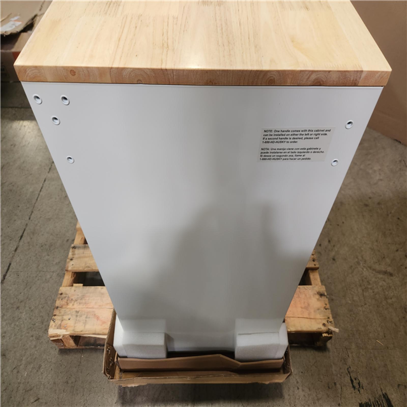 Phoenix NEW Husky Tool Storage 46 in. W x 18 in. D 9-Drawer Gloss White Mobile Workbench Cabinet